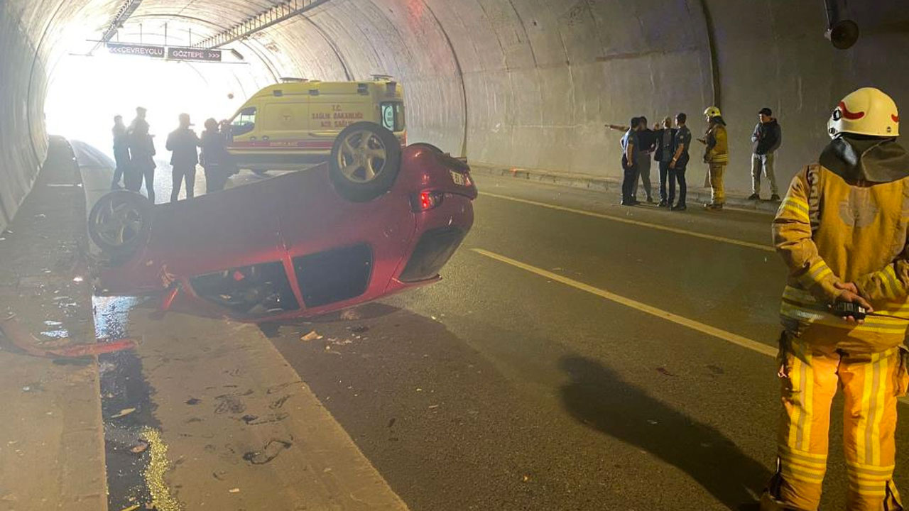 Üsküdar Şile Otoyolu'nda makas atarak ilerleyen sürücü kaza yaptı: 3 yaralı