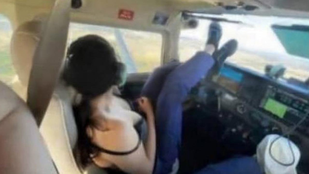 Uçakta cinsel ilişki skandalı! Pilot ve öğrencisinin görüntüleri sızdırıldı