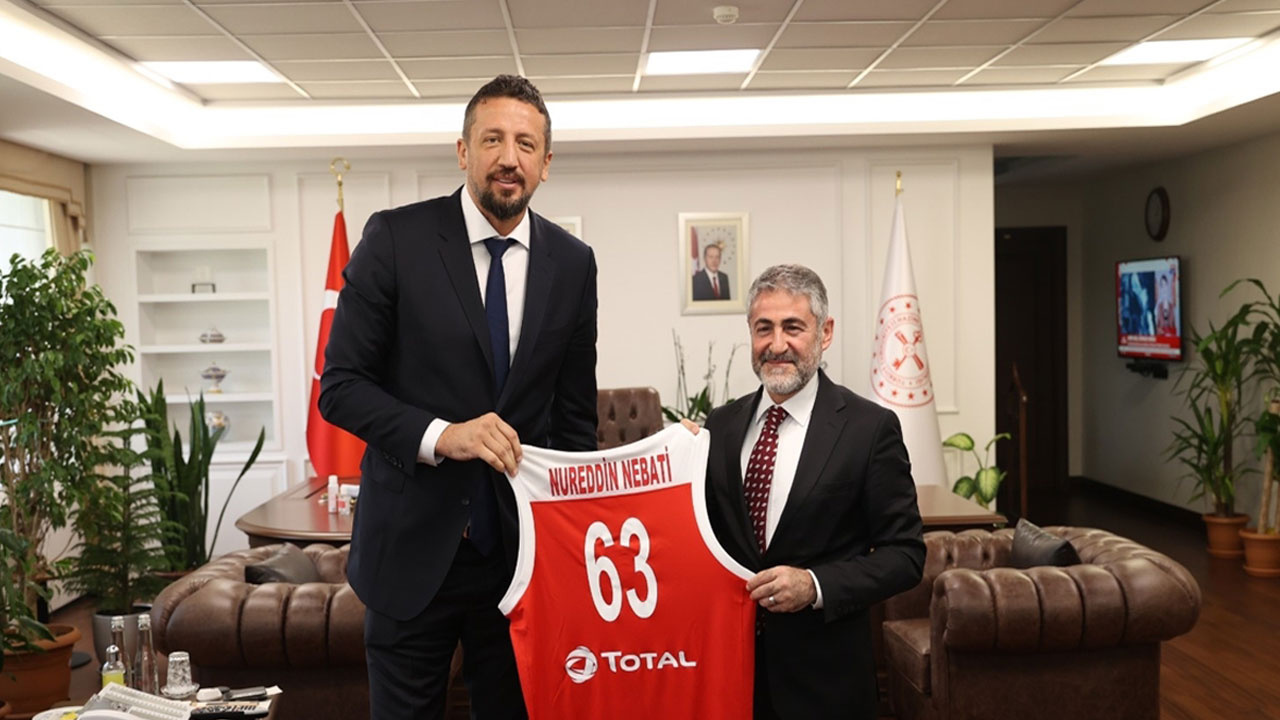 TBF Başkanı Türkoğlu'ndan Hazine ve Maliye Bakanı Nebati'ye ziyaret