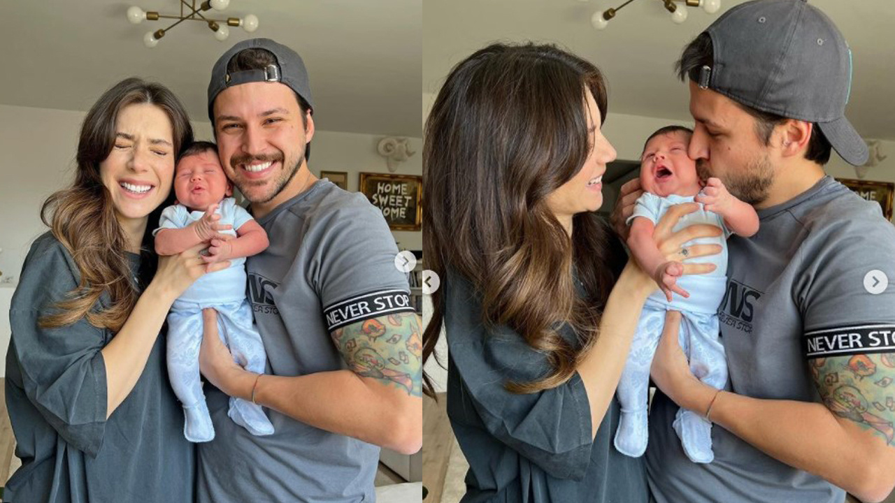 Fulya Zenginer oğlunun fotoğrafını ilk kez paylaştı. Milan bebeğe bakın kime benziyor!