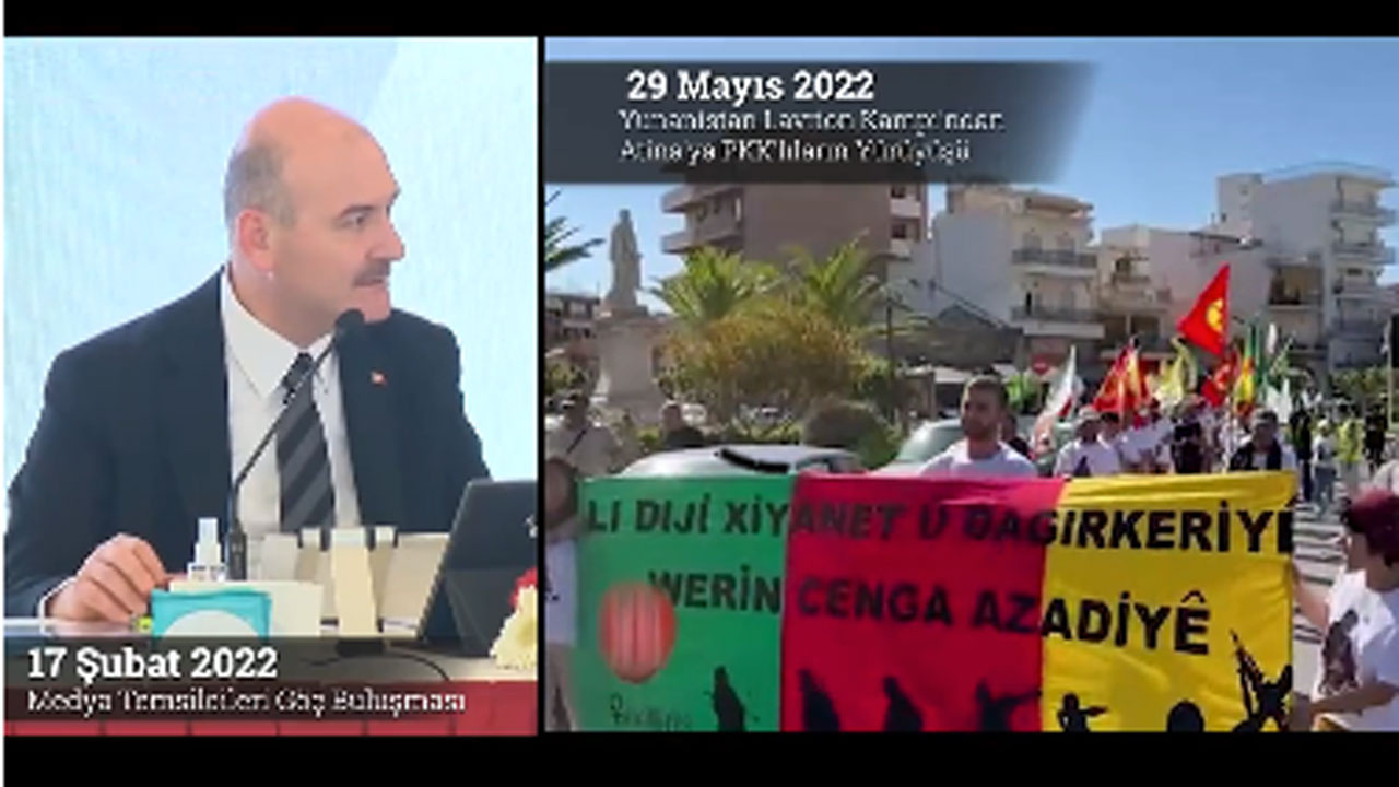Süleyman Soylu video paylaştı Yunanistan'a tepki