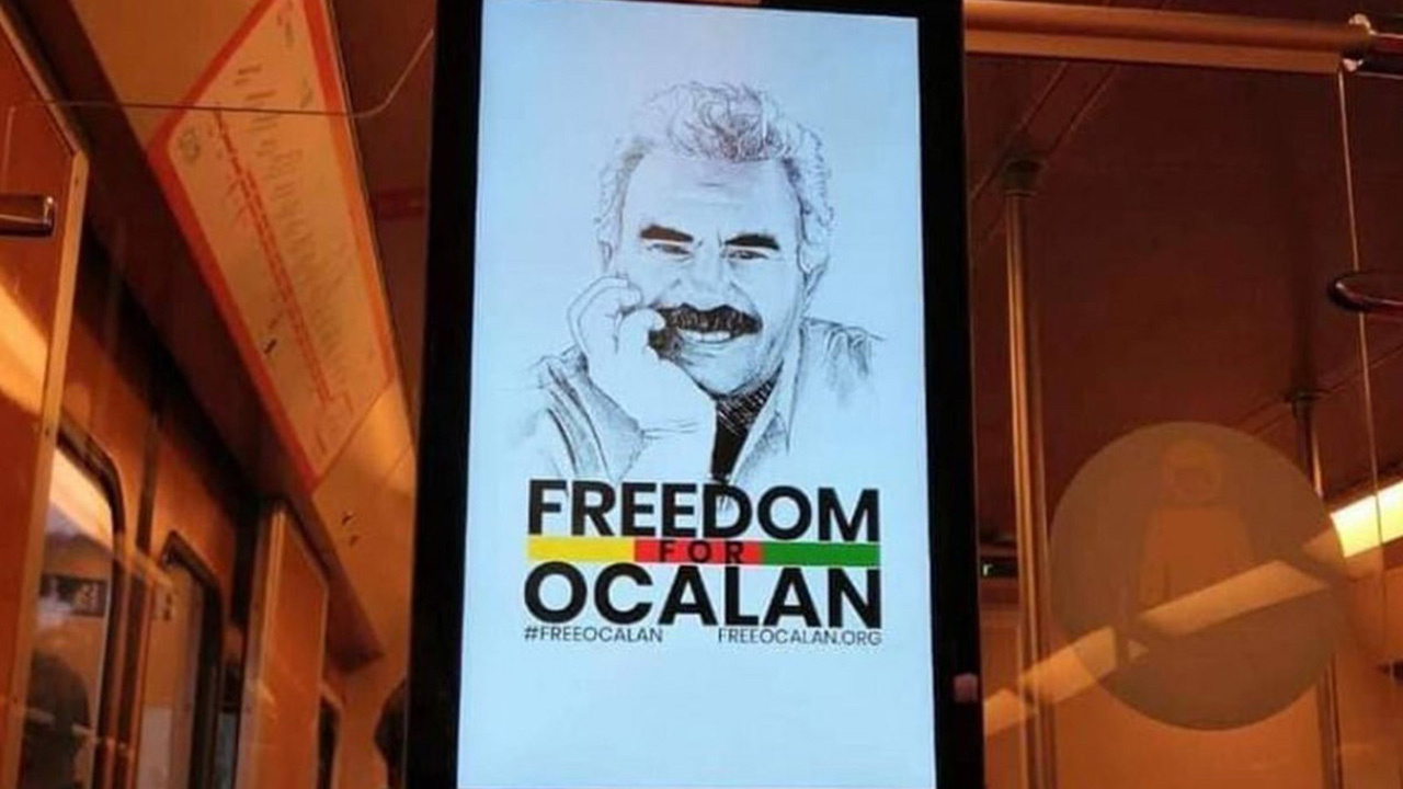 Finlandiya'dan Türkiye'nin inadına hareketlere devam! Öcalan posteri metrolarda