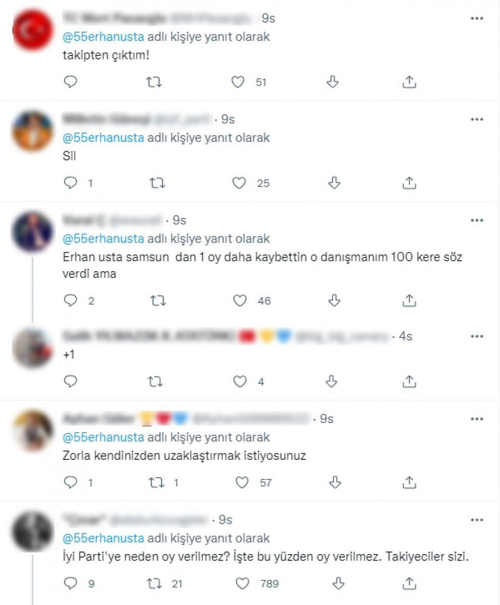 Mahmut Ustaosmanoğlu'na şifa dileyen İYİ Partili Erhan Usta sosyal medyada linç edildi