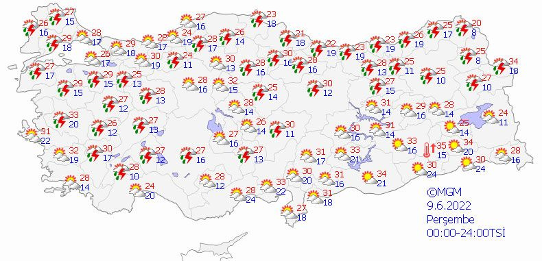 Kuvvetli yaz sağanakları geliyor! Meteoroloji uyardı listede İstanbul da var bu saate dikkat
