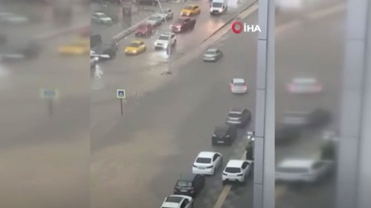 Ankara’da sağanak yağış hayatı felç etti! Çatılar uçtu,araçlar yolda kaldı