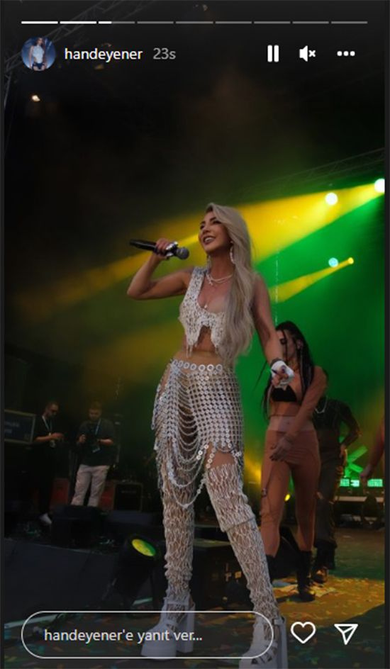 Hande Yener, akşam 10'dan sonraki ses yasağını takmadı! Multi Summer Festival'inde çıplak sesiyle gurbetçileri coşturdu...
