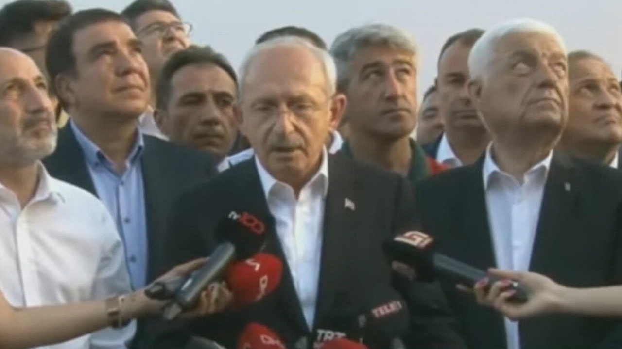 CHP lideri Kemal Kılıçdaroğlu'nun helikopter vaadini helikopter sesleri bastırdı