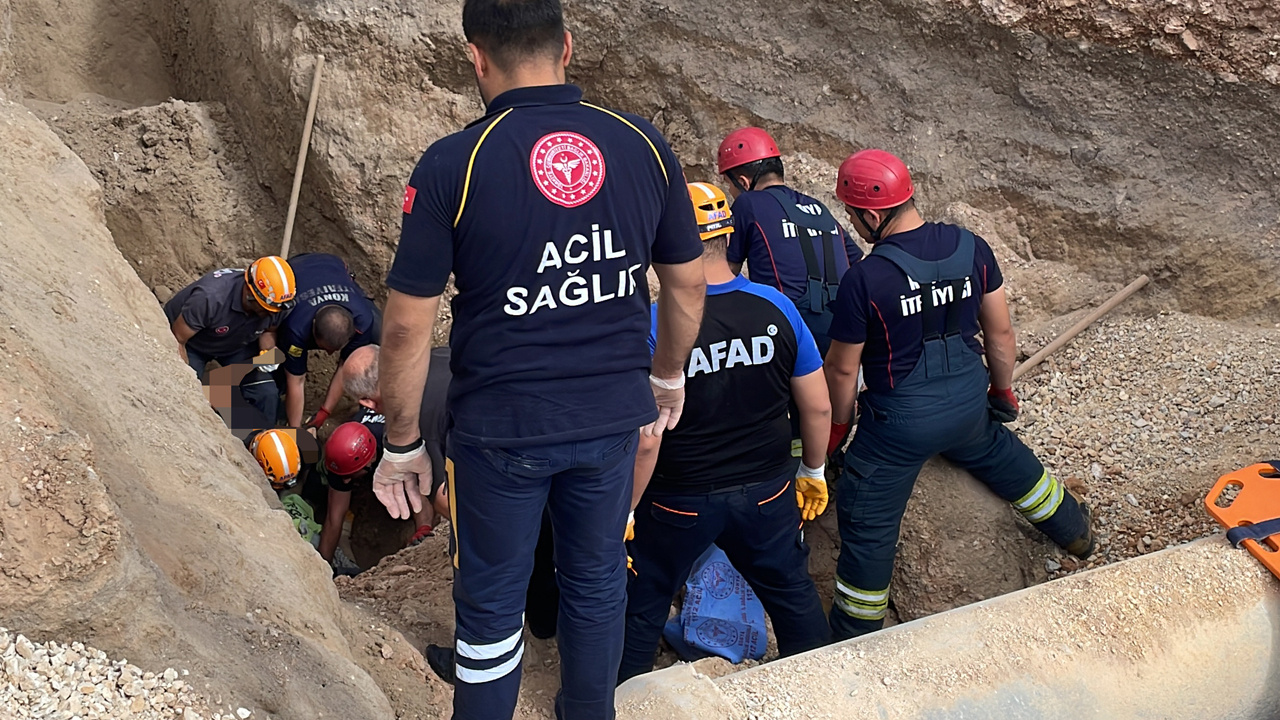 Konya'da göçük altında kalan işçi hayatını kaybetti