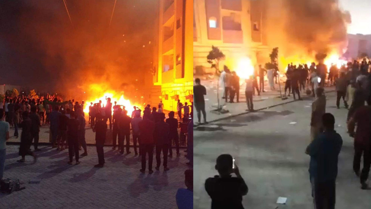 Libya’da eylemciler Temsilciler Meclisi'ni ateşe verdi