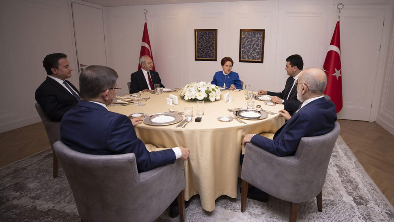 6'lı Masa beşinci kez toplandı! Ana gündem 'Erdoğan tekrar aday olabilir mi?' sorusu! Ortak söylem...
