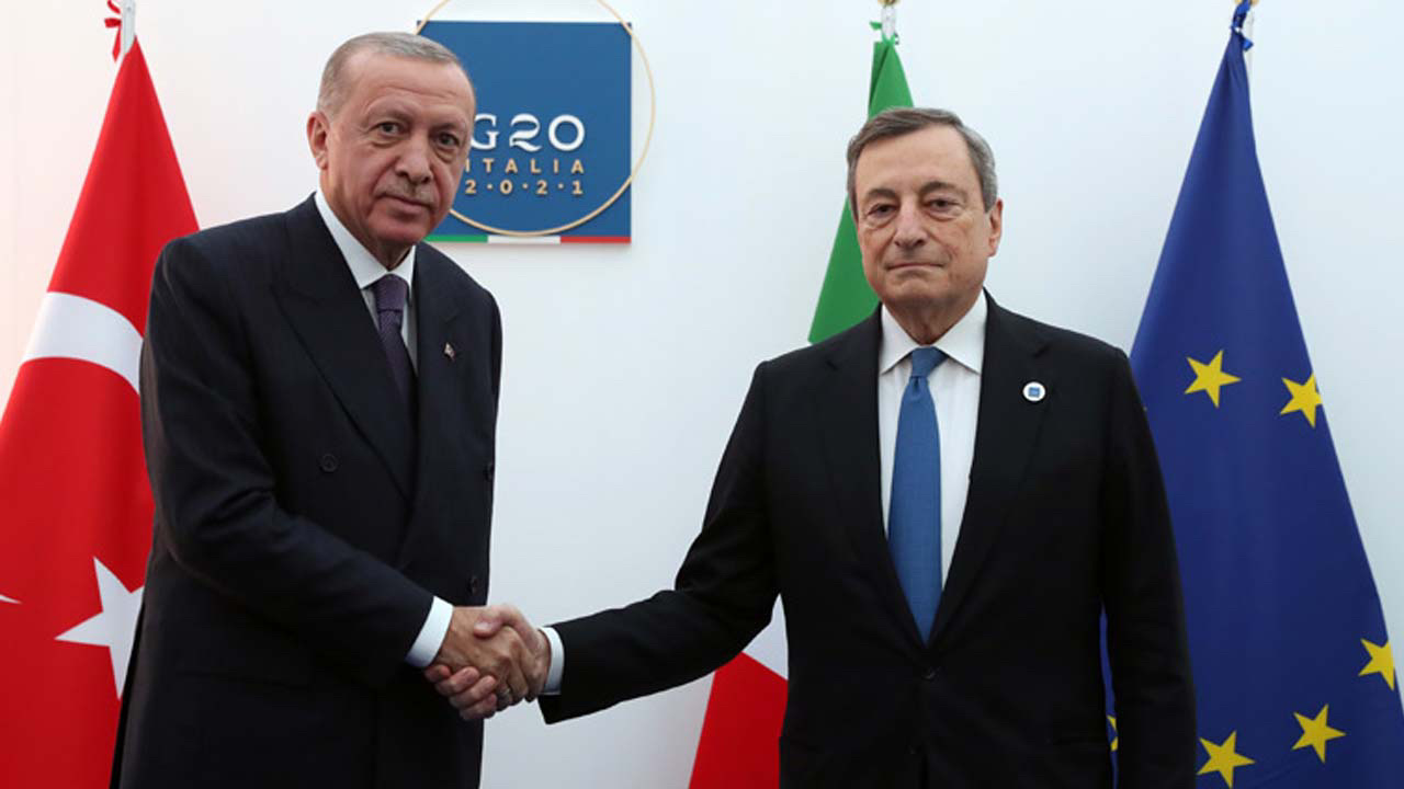 İtalya Başbakanı Draghi Cumhurbaşkanı Erdoğan ile görüşmeye geliyor