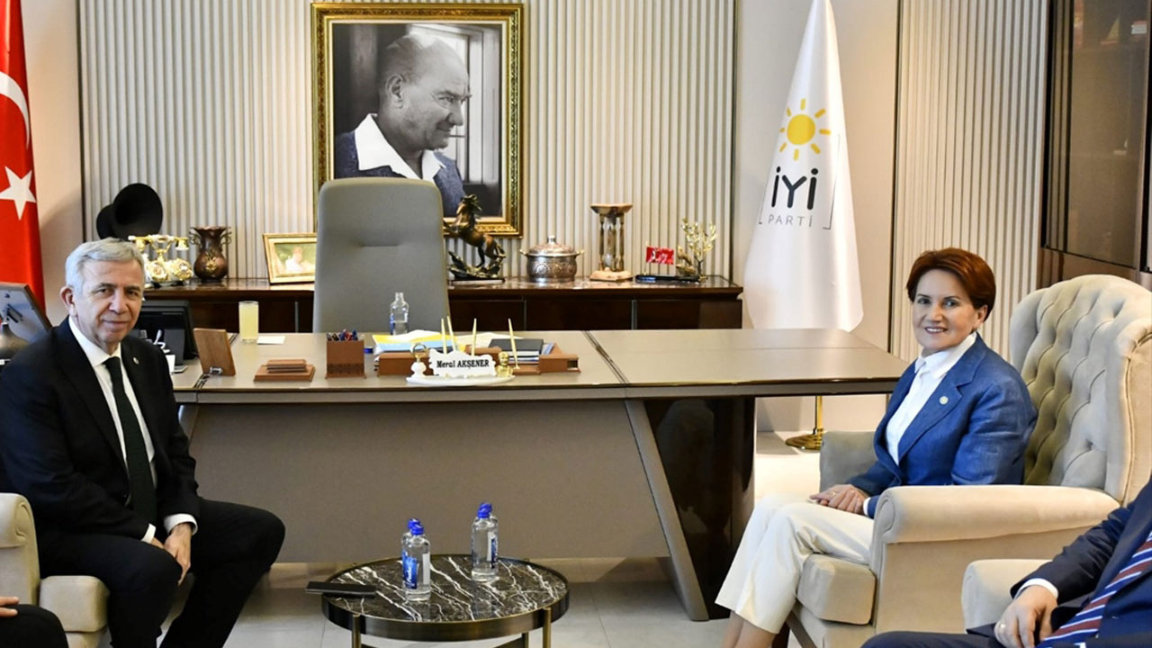 İYİ Parti Genel Başkanı Akşener, Mansur Yavaş'ı kabul etti