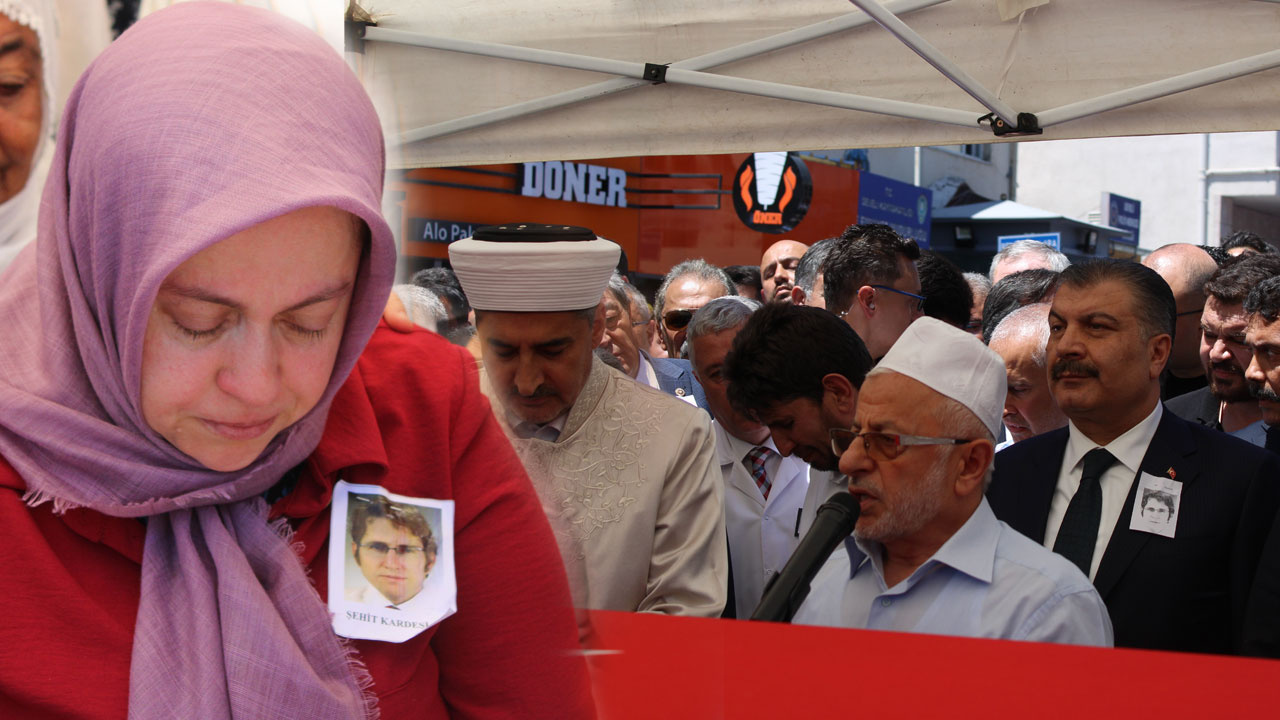 Konya'da öldürülen doktor Ekrem Karakaya son yolculuğuna uğurlandı! Eşi gözyaşlarına boğuldu