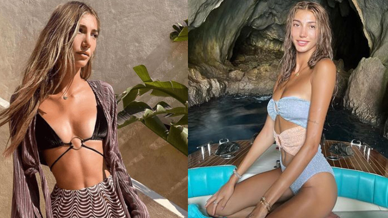 Beyaz bikinisiyle övgü toplamıştı! Şevval Şahin'in son pozu Hailey Bieber'e benzetildi