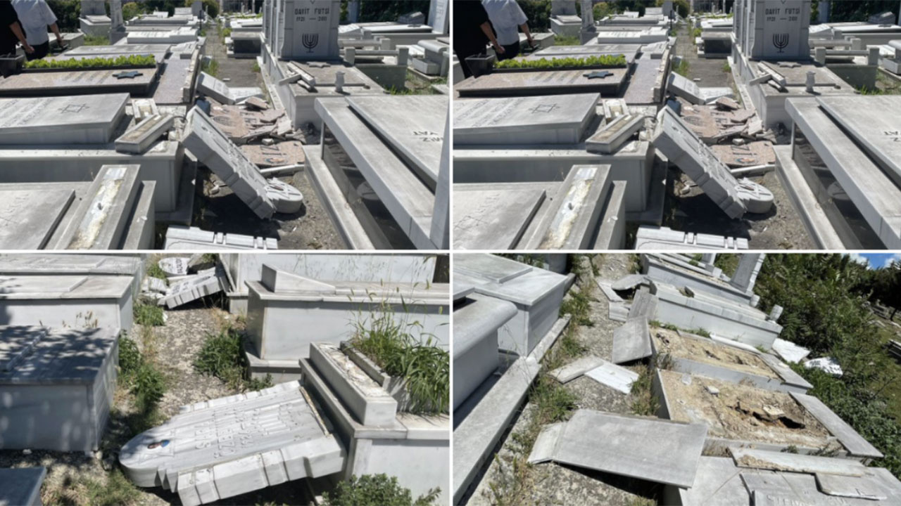 İstanbul'da Musevi mezarlığı tahrip edildi! Valilik o mezar taşlarını yaptıracak