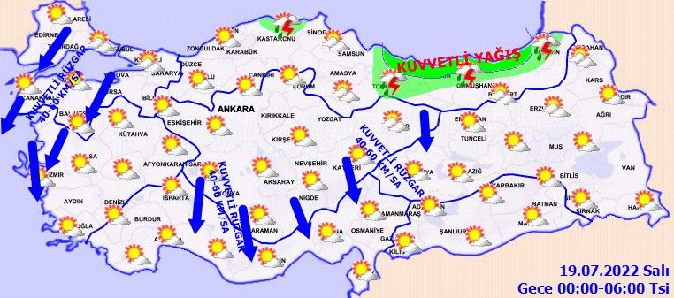 Meteoroloji sarı kodla uyardı: Bu saatlere dikkat! Çok fena fırtına bekleniyor