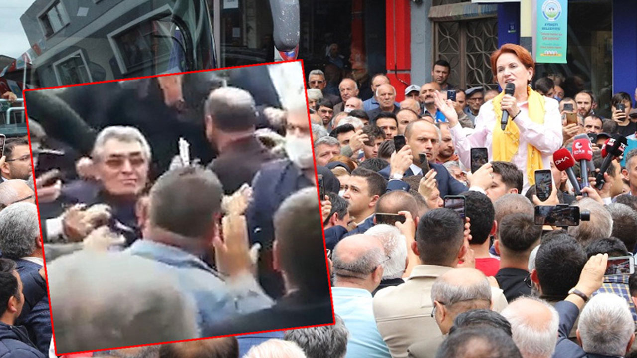 Meral Akşener'e Ordu'da şok protesto! Korumaları vatandaşlara saldırdı