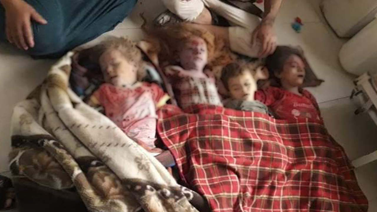 Rusya İdlib'in batısını vurdu 5 çocuk 7 sivil öldü görüntüler korkunç