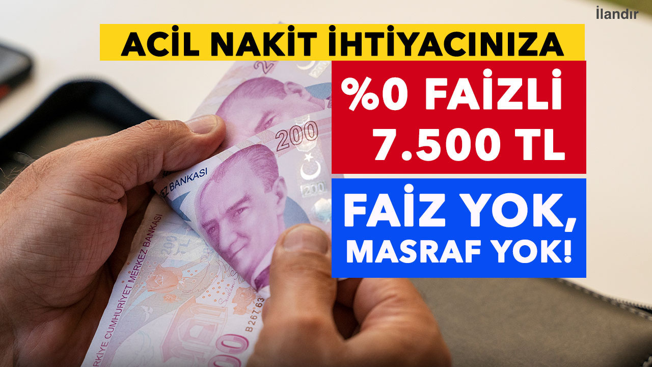 Acil Nakit İhtiyacı Olanlara Müjde!