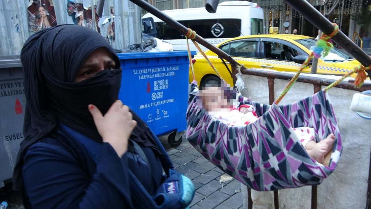 Taksim'de dilenci kadından gazeteciye pes dedirten tehdit