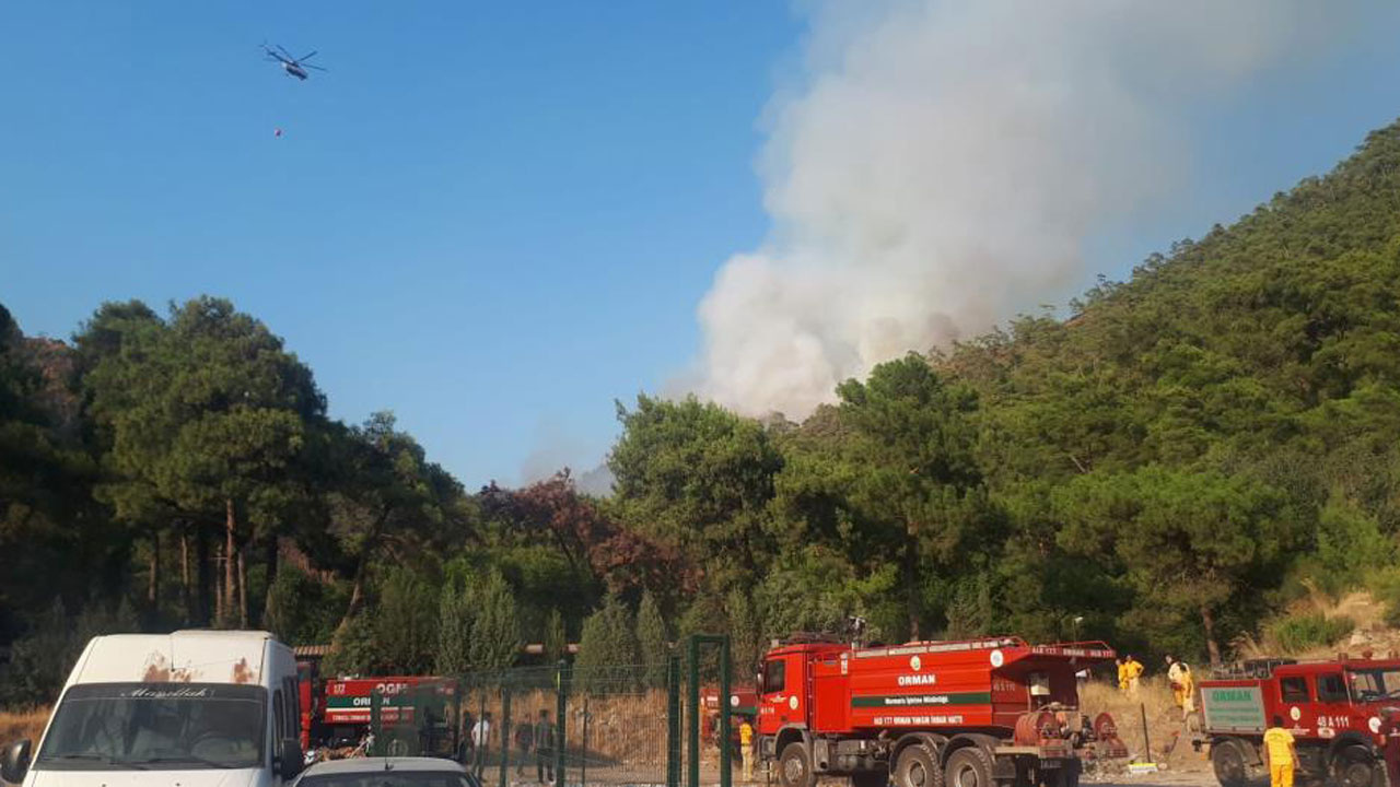 Marmaris'teki orman yangını kontrol altına alındı