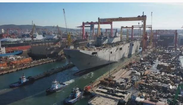 Türkiye'nin en büyük savaş gemisi TCG Anadolu için geri sayım başladı