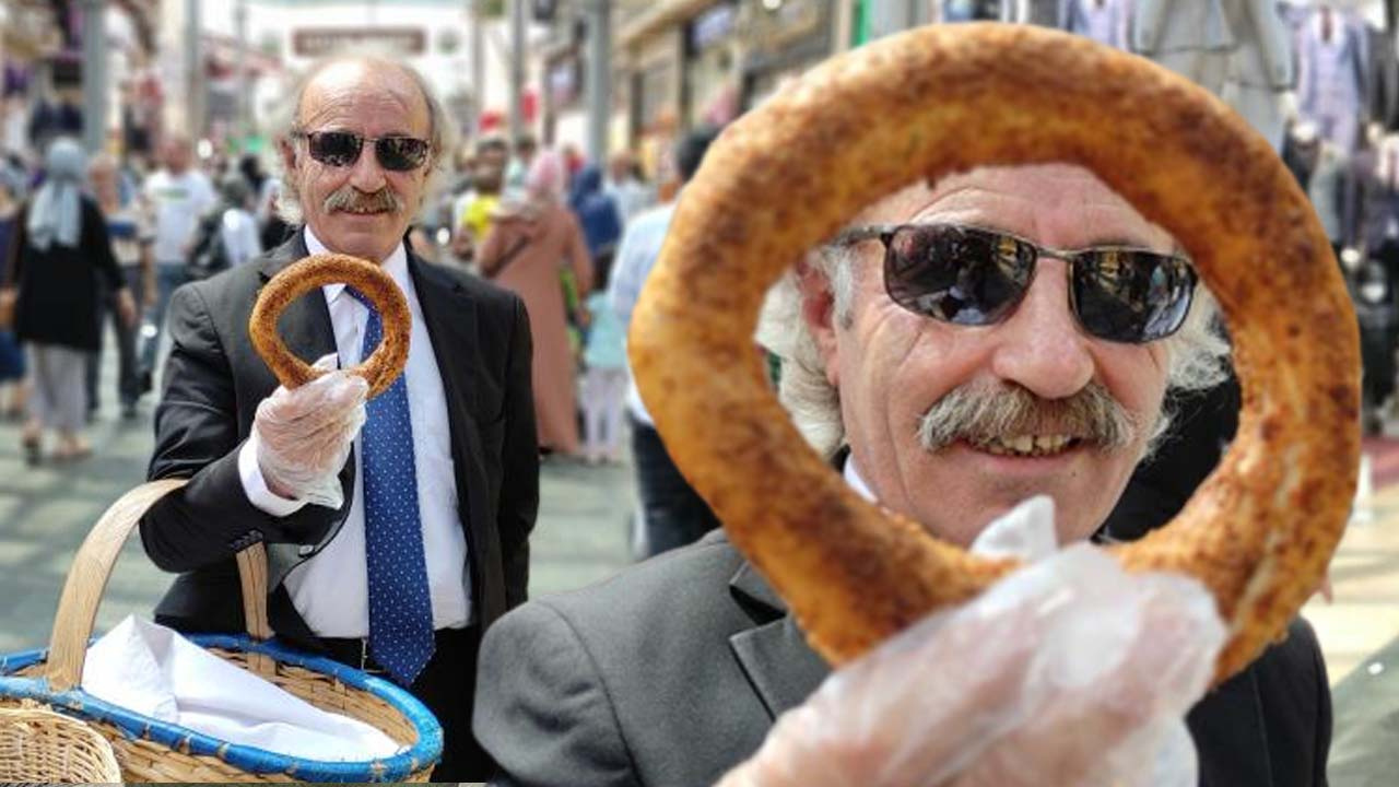 Takım elbise ile simit satıyor Bursa'da aylık kazancına bakın bu mümkün mü