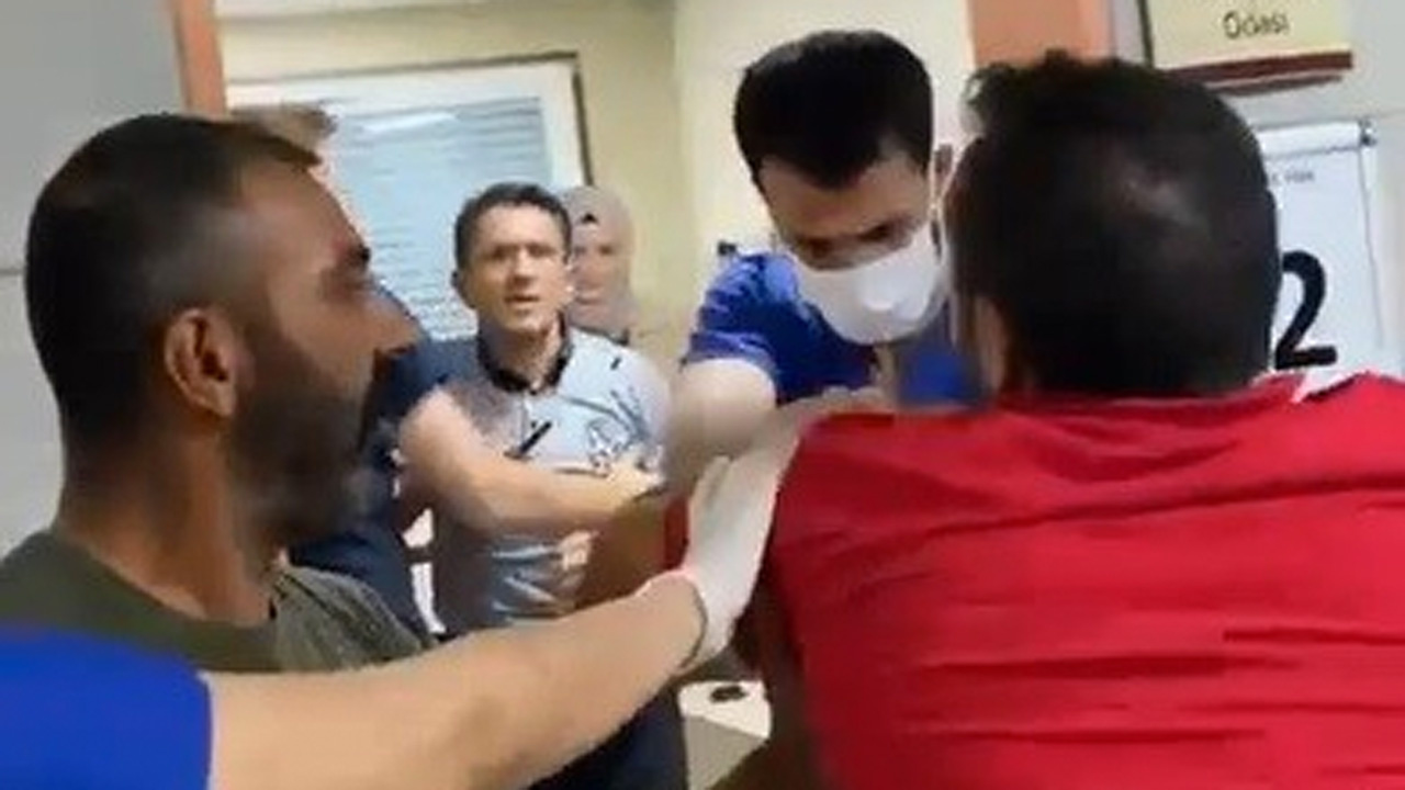 Maske takmadı hastaneyi birbirine kattı o anlar böyle görüntülendi