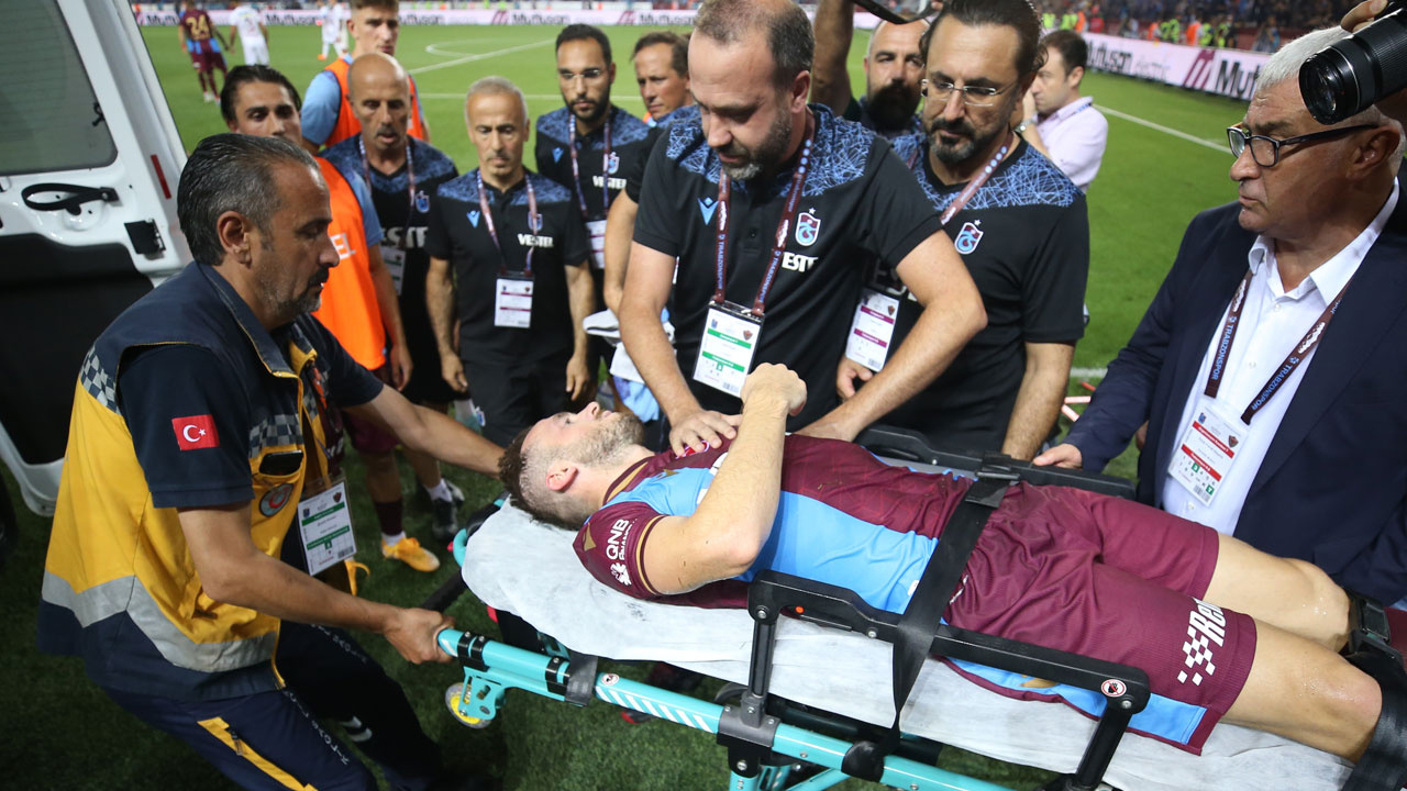 Trabzonspor'da sakatlık şoku! Visca hastaneye kaldırıldı!