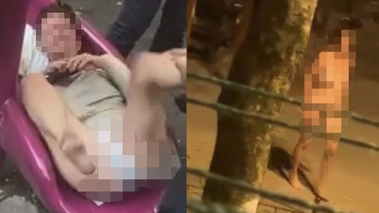Fatih'te çıplak kadın mahalleliyi bezdirdi! Çocuk parkında rezalet Rus kadın çırılçıplak