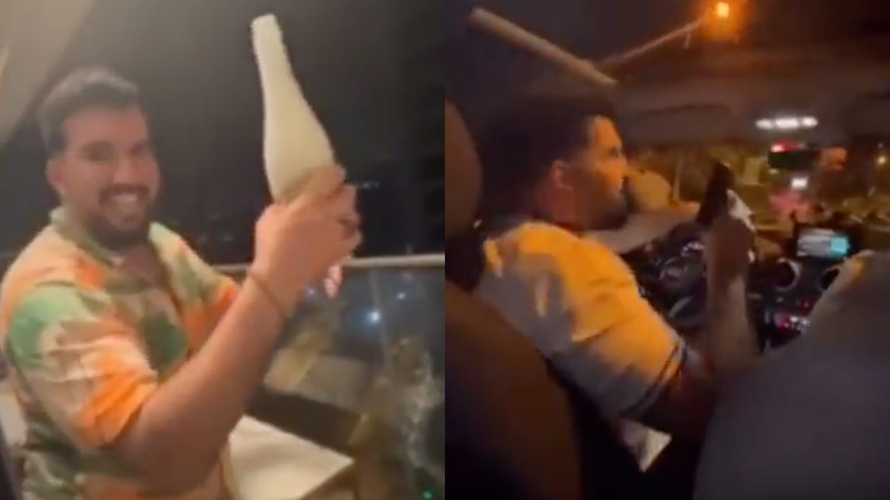 İstanbul'da balkonda şampanya patlatıp şişeyi yola fırlattı, silahla ateş açtı! O İranlı sınır dışı ediliyor