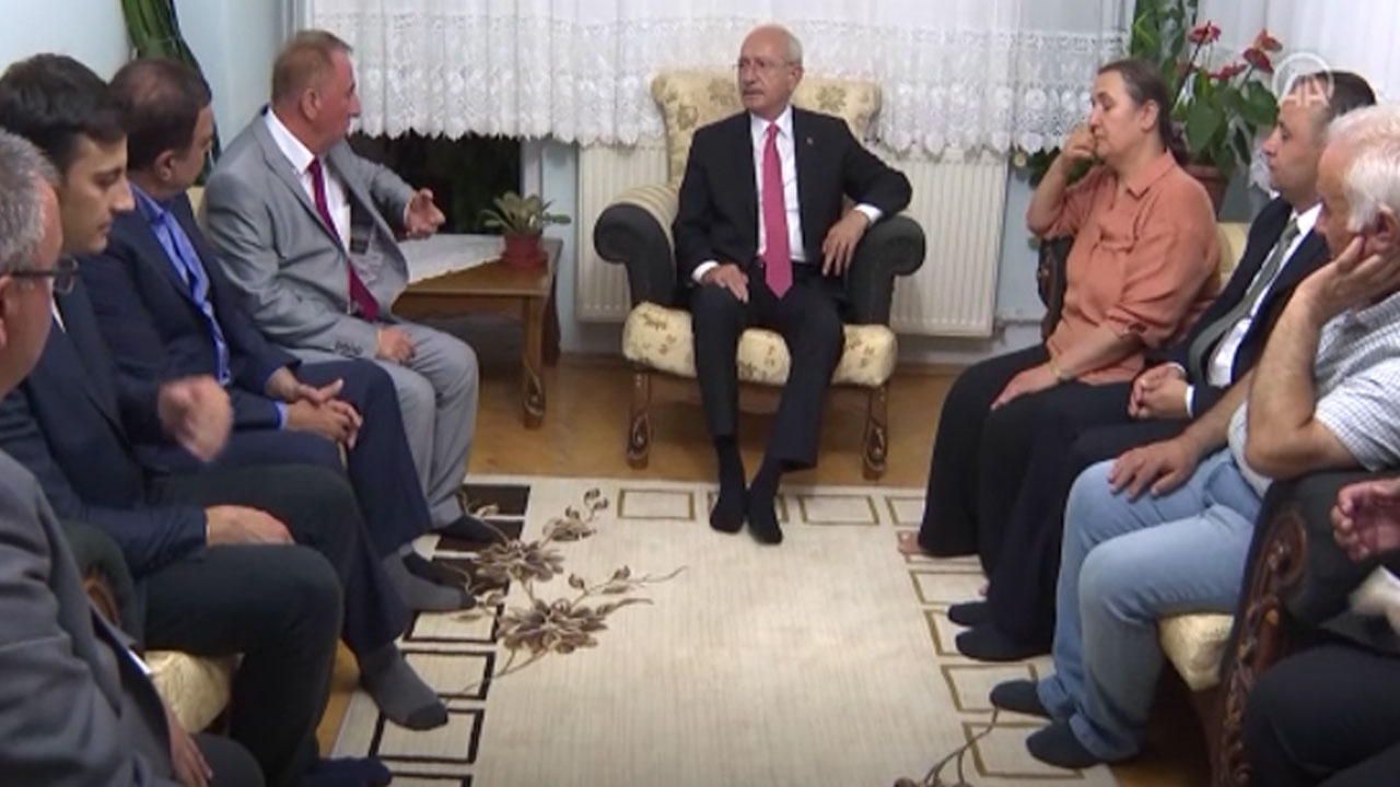 CHP Genel Başkanı Kemal Kılıçdaroğlu'ndan taziye ziyareti