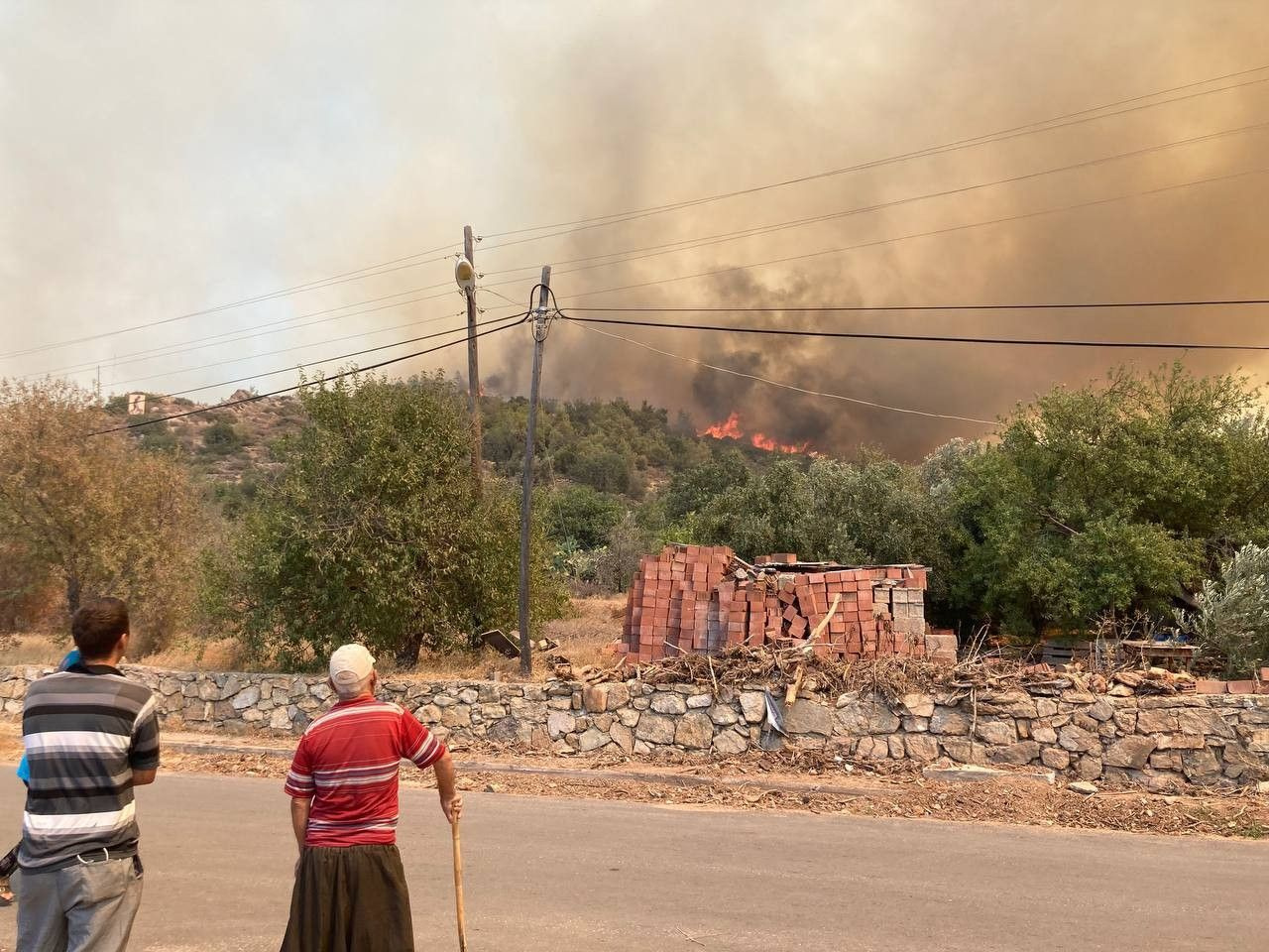 Mersin'de orman yangını evleri tehdit etmeye başladı! TSK devreye girdi, 110 ev 450 kişi tahliye edildi