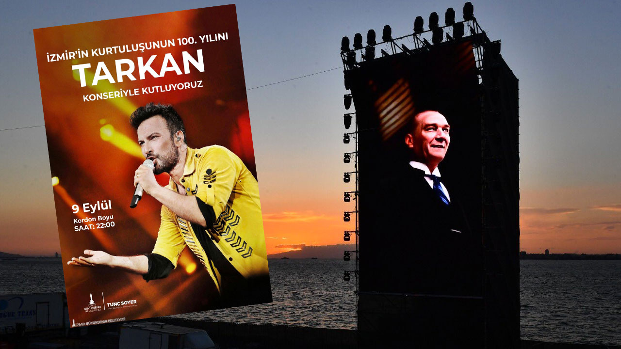 9 Eylül İzmir Tarkan ve türkü konserleri nerede Kordonboyu iptal İzmir'in kurtuluşunun 100. yıl etkinlikleri