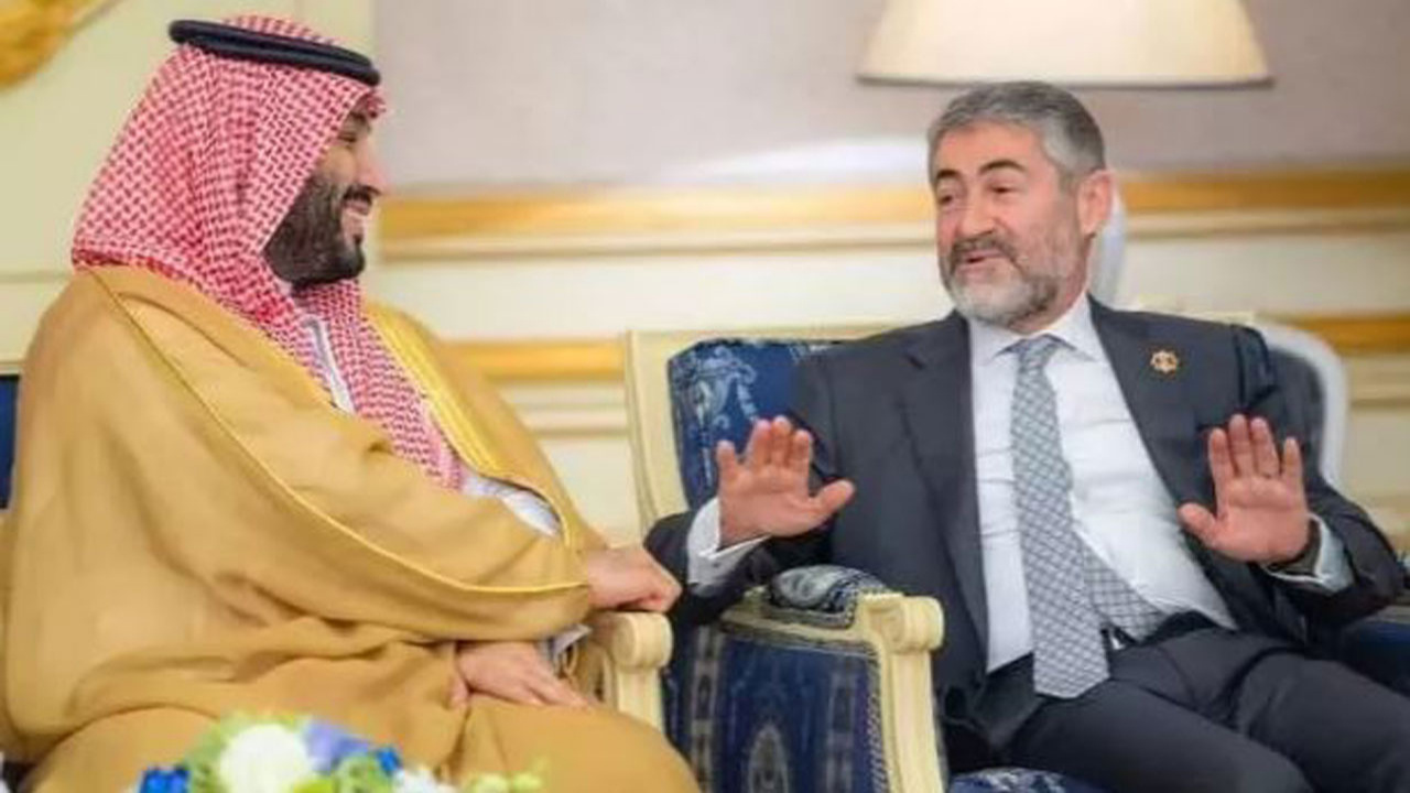 Veliaht Prens Muhammed bin Selman ile Bakan Nebati görüştü