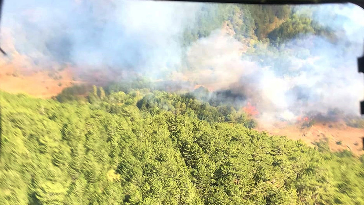 Kütahya'da orman yangını çıktı! Helikopterler, uçaklar bölgede...