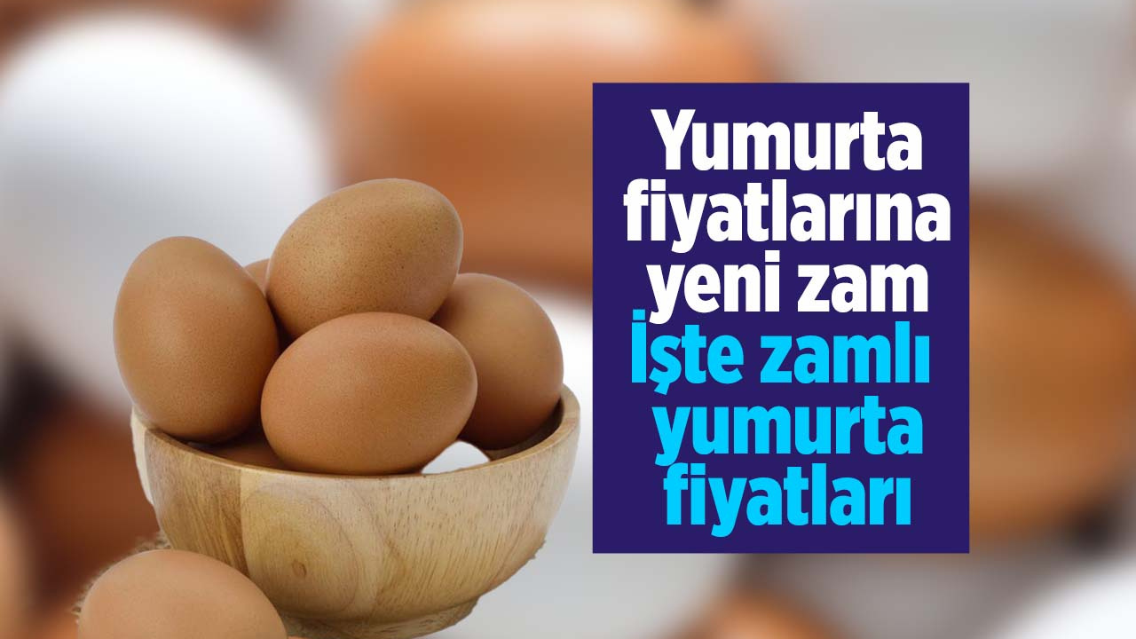 Yumurta fiyatlarına yine zam İşte zamlı yumurta fiyatları