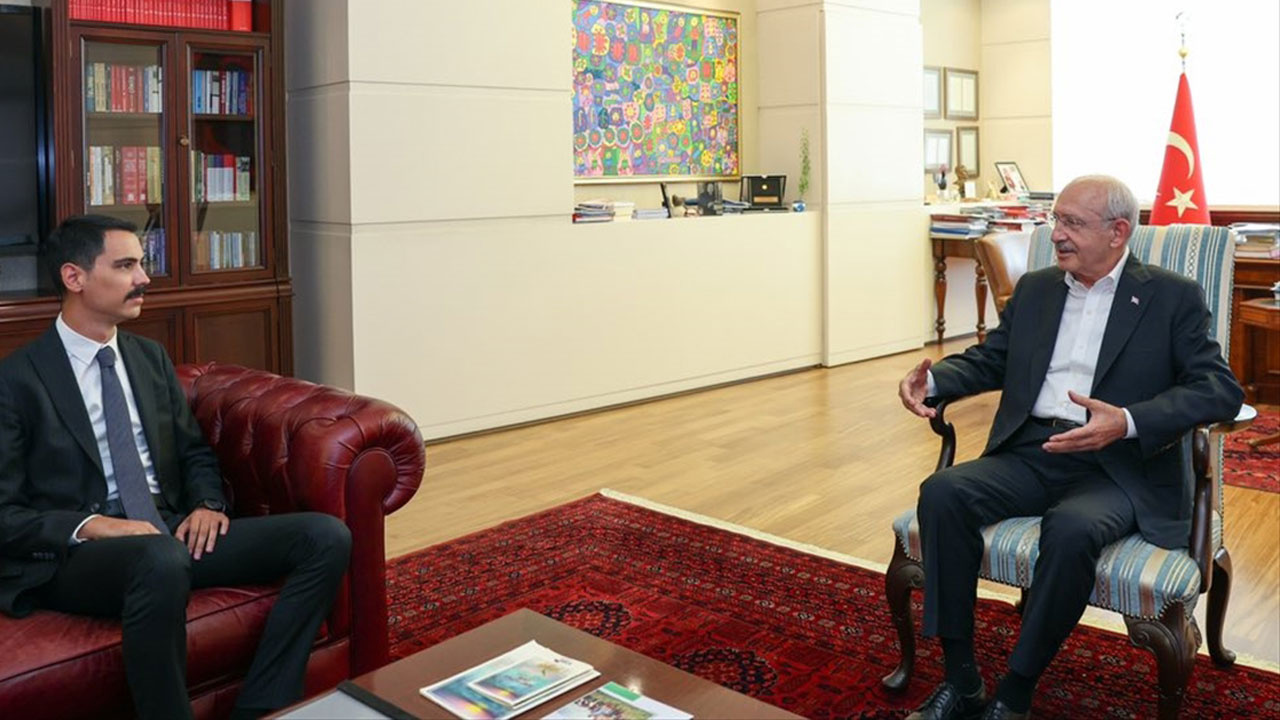 CHP Genel Başkanı Kılıçdaroğlu, Muhsin Yazıcıoğlu'nun oğlu ile görüştü