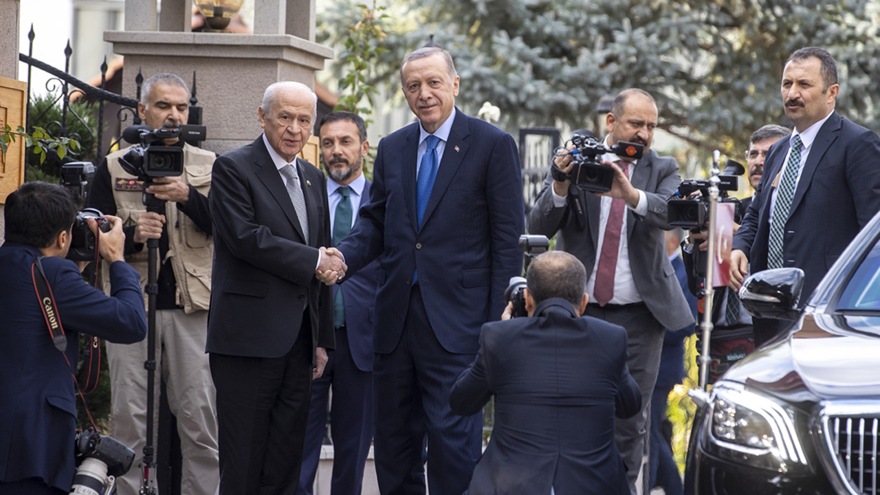 Cumhurbaşkanı Erdoğan ile Bahçeli birlikte poz verdi! Dikkat çeken fotoğraflar