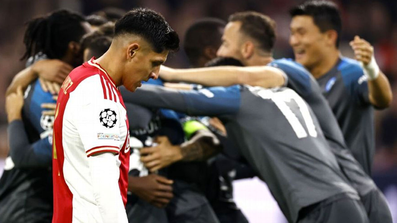 Ajax tarihi hezimete uğradı Napoli'den 6 gol yediler