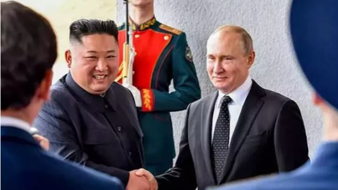 Kim Jong'un'dan Putin'e övgü dolu sözler: ABD'nin tehditlerinin üstesinden geldi
