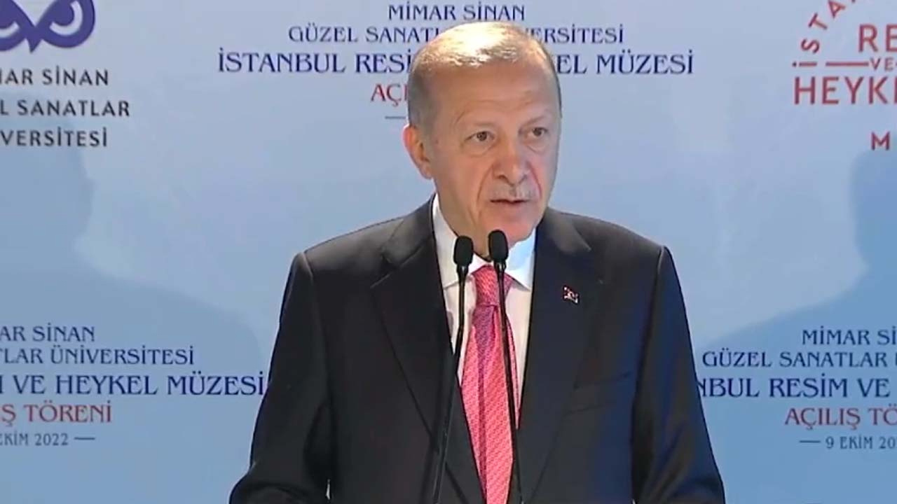 Cumhurbaşkanı Erdoğan'dan İstanbul Resim ve Heykel Müzesi Açılış Töreni'nde açıklamalar