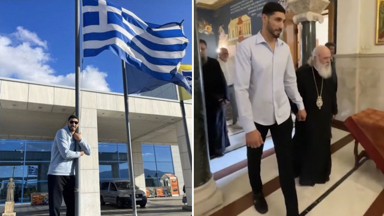 Yunan bayrak direğine sarılan FETÖ'cü Enes Kanter şimdi de bunu yaptı