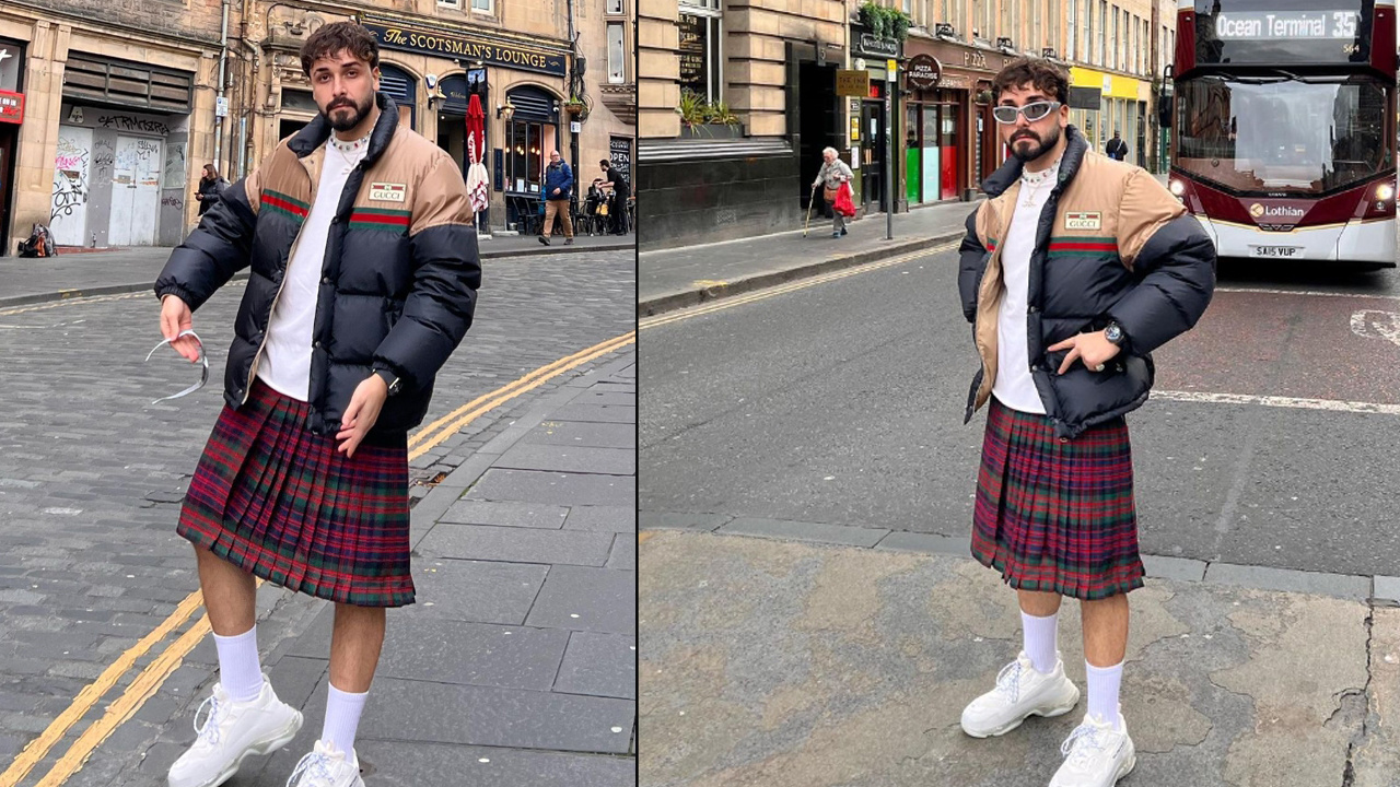 Sefo İskoç eteği giydi, sosyal medya ayağa kalktı: Eleştirilere ise böyle cevap verdi!