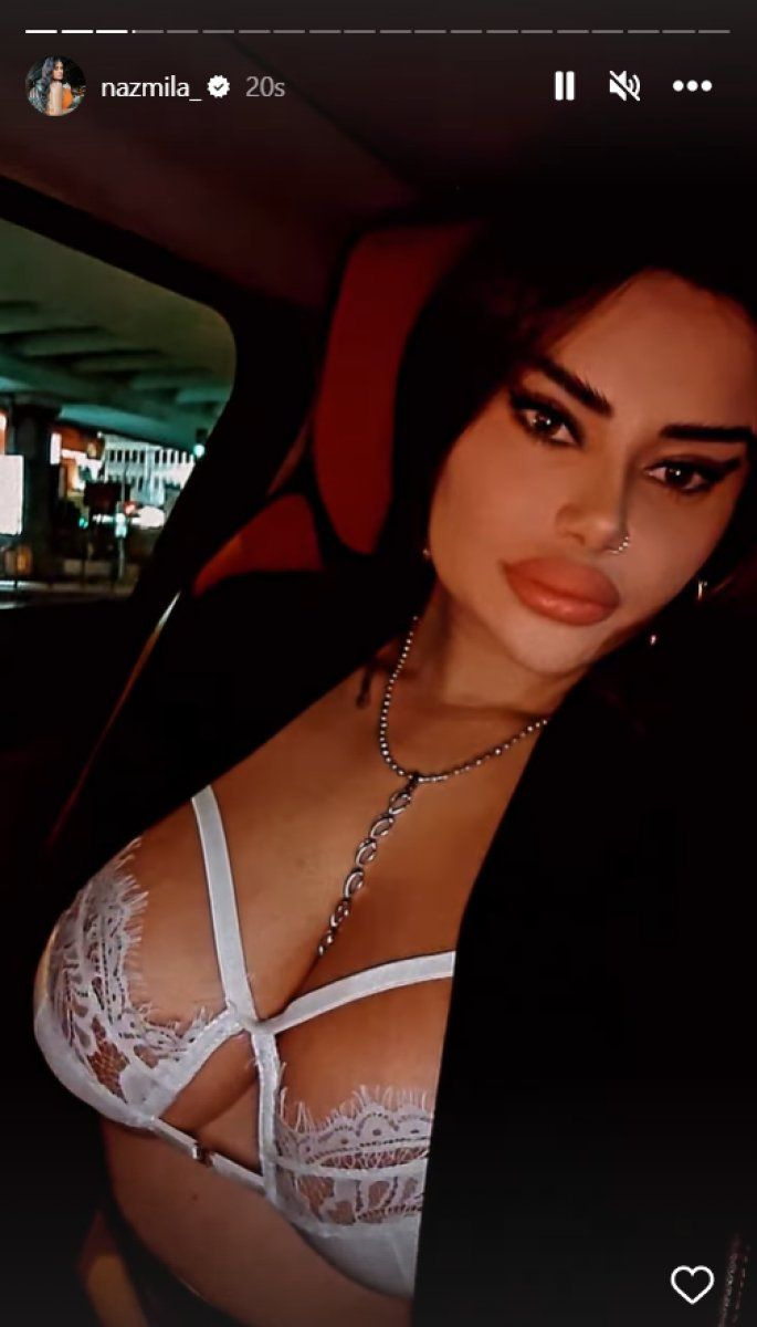 Gelin adayı Naz Mila'dan cüretkar paylaşım göğsüne takılan paraları gösterdi!