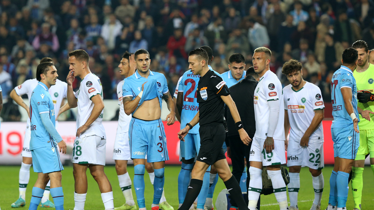 Trabzonspor öne geçtiği maçta Konyaspor'a diş geçiremedi!