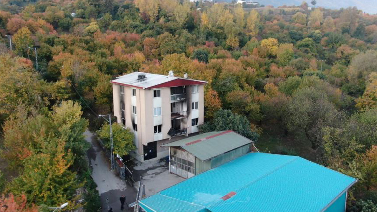 Bursa'da 9 kişiye mezar olan ev havadan görüntülendi!