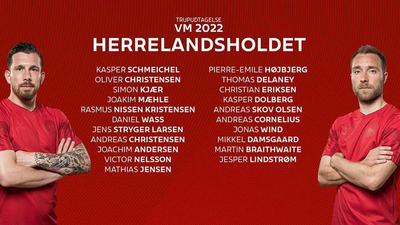 Danimarka’nın 2022 Dünya Kupası kadrosu belli oldu! Süper Lig'den iki isim var!