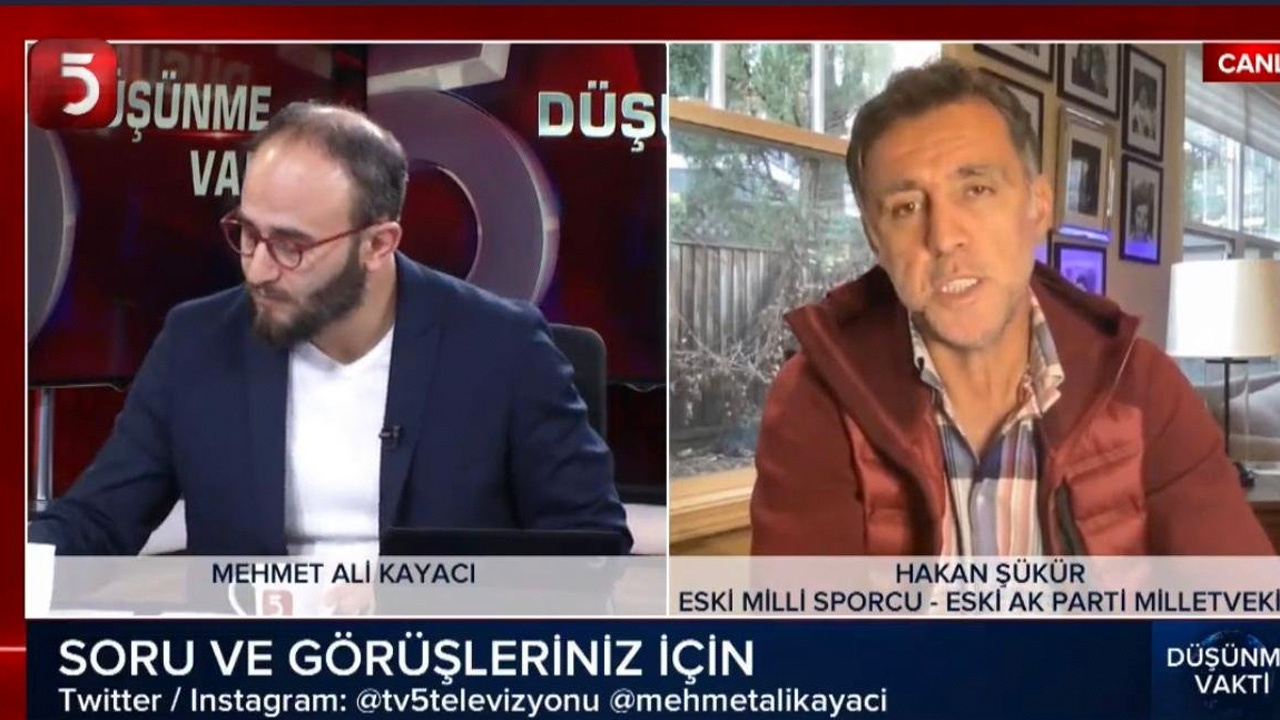 Hakan Şükür TV5 yayını olay oldu: Fethullah Gülen'i terket gel malını verelim dediler