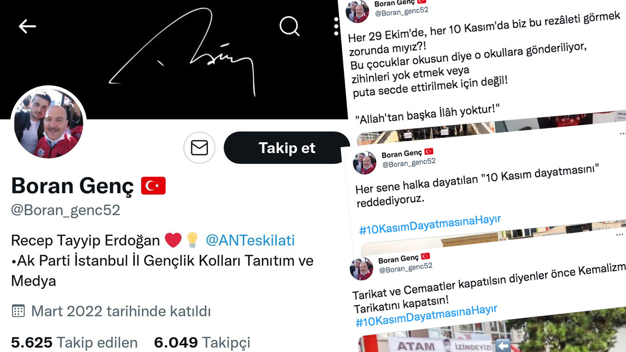'Her 10 Kasım bu rezaleti görmek zorunda mıyız?' AK Partili Boran Genç'in Atatürk skandalı
